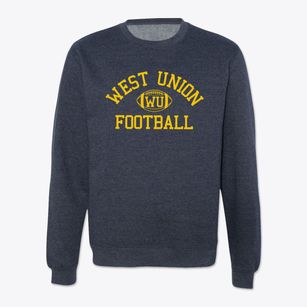 West Union High School Classic Football Crewneck Sweatshirt