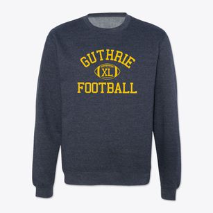 Guthrie High School Classic Football Crewneck Sweatshirt
