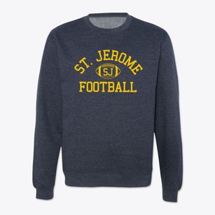 Saint Jerome School Classic Football Crewneck Sweatshirt