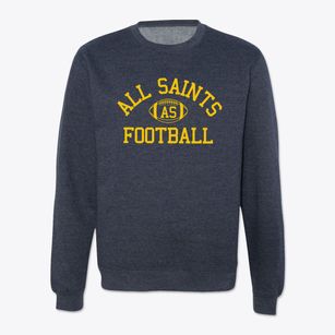 All Saints School Classic Football Crewneck Sweatshirt