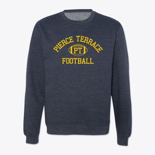 Pierce Terrace School Classic Football Crewneck Sweatshirt