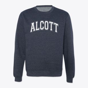Alcott Elementary School Varsity Arch Crewneck Sweatshirt