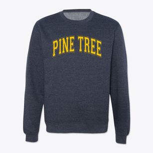 Pine Tree Junior High School Varsity Arch Crewneck Sweatshirt