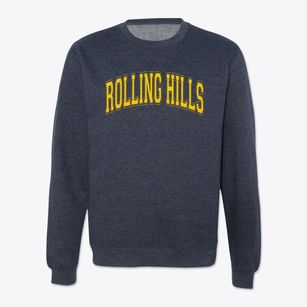 Rolling Hills Elementary School Varsity Arch Crewneck Sweatshirt