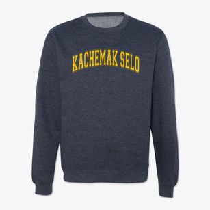 Kachemak Selo School Varsity Arch Crewneck Sweatshirt