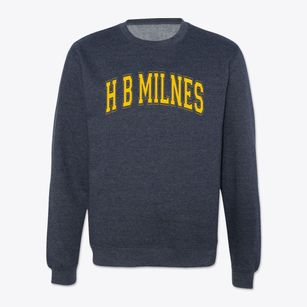 H B Milnes Elementary School Varsity Arch Crewneck Sweatshirt