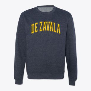 De Zavala Elementary School Varsity Arch Crewneck Sweatshirt