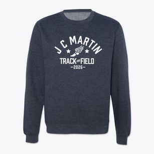 J C Martin Jr Elementary School Track and Field Crewneck Sweatshirt
