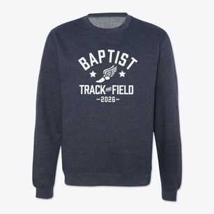 Baptist Christian Academy Track and Field Crewneck Sweatshirt