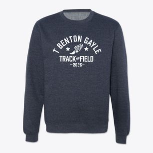 T Benton Gayle Middle School Track and Field Crewneck Sweatshirt