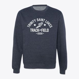 Trinity Saint Lukes Lutheran School Track and Field Crewneck Sweatshirt