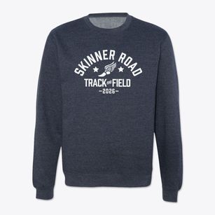 Skinner Road Elementary School Track and Field Crewneck Sweatshirt