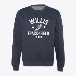 Willis Junior High School Track and Field Crewneck Sweatshirt