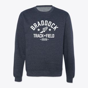 Braddock High School Track and Field Crewneck Sweatshirt