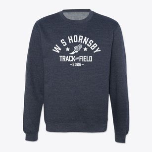 W S Hornsby Elementary School Track and Field Crewneck Sweatshirt