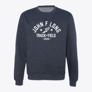 John F Long Elementary School Track and Field Crewneck Sweatshirt