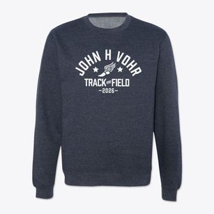 John H Vohr Elementary School Track and Field Crewneck Sweatshirt