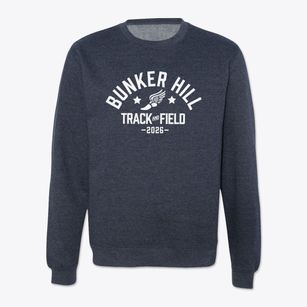 Bunker Hill Elementary School Track and Field Crewneck Sweatshirt