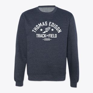 Thomas Edison Elementary School Track and Field Crewneck Sweatshirt