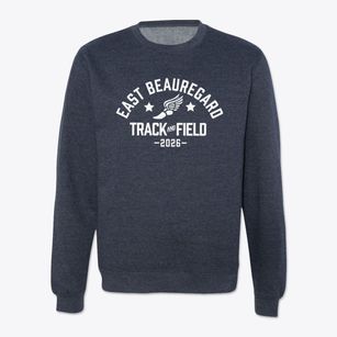 East Beauregard Elementary School Track and Field Crewneck Sweatshirt
