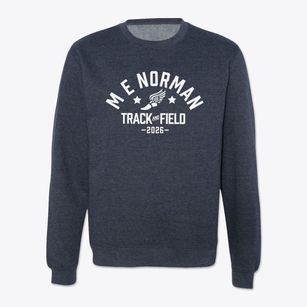 M E Norman Elementary School Track and Field Crewneck Sweatshirt