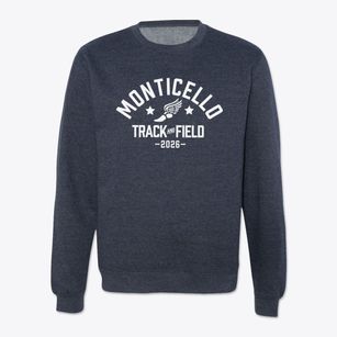 Monticello High School Track and Field Crewneck Sweatshirt