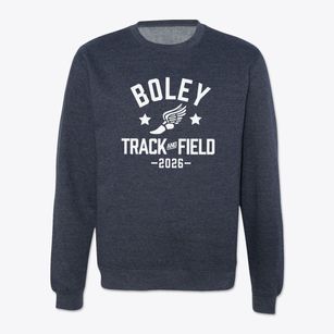 Boley Elementary School Track and Field Crewneck Sweatshirt