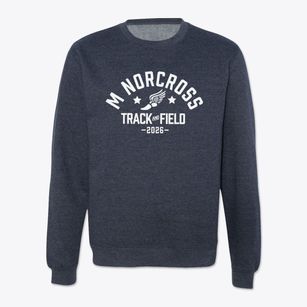 M Norcross Stratton Elementary School Track and Field Crewneck Sweatshirt