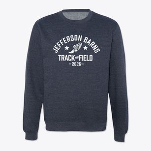 Jefferson Barns Elementary School Track and Field Crewneck Sweatshirt