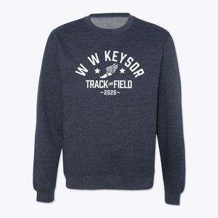 W W Keysor Elementary School Track and Field Crewneck Sweatshirt