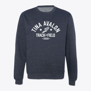 Tina Avalon Elementary And High School Track and Field Crewneck Sweatshirt