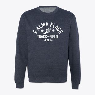 E Alma Flagg Elementary School Track and Field Crewneck Sweatshirt