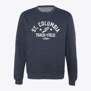 Saint Columbia Of Academic Excellence Track and Field Crewneck Sweatshirt