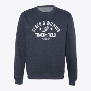 Alger B Wilkins Elementary School Track and Field Crewneck Sweatshirt
