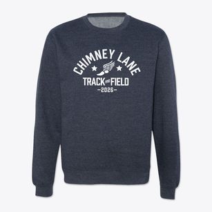 Chimney Lane Christian Academy Track and Field Crewneck Sweatshirt