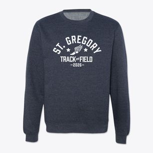 St. Gregory The Great Track and Field Crewneck Sweatshirt