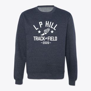 L P Hill Elementary School Track and Field Crewneck Sweatshirt
