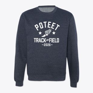 Poteet Elementary School Track and Field Crewneck Sweatshirt