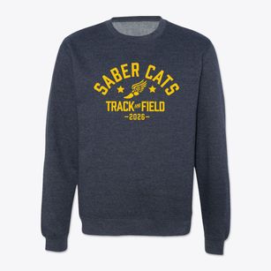 Saber Cats Track and Field Crewneck Sweatshirt