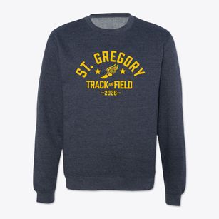 Saint Gregory Elementary School Track and Field Crewneck Sweatshirt