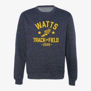 Watts Elementary School Track and Field Crewneck Sweatshirt