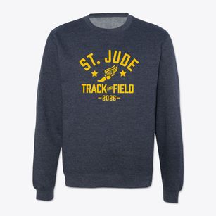 Saint Jude Academy Track and Field Crewneck Sweatshirt