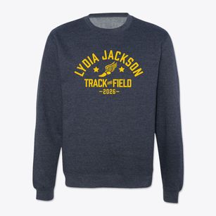 Lydia Jackson Elementary School Track and Field Crewneck Sweatshirt
