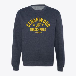 Cedarwood Christian Academy Track and Field Crewneck Sweatshirt