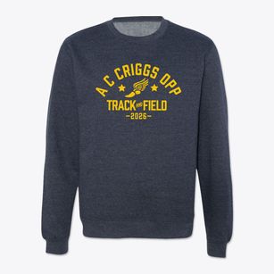 A C Criggs Opp Magnet School Track and Field Crewneck Sweatshirt