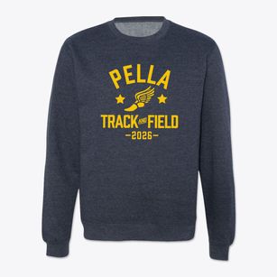 Pella Middle School Track and Field Crewneck Sweatshirt