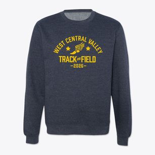 West Central Valley High School Track and Field Crewneck Sweatshirt