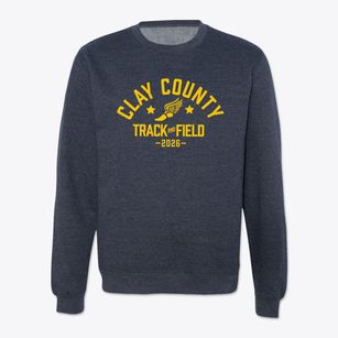 Clay County High School Track and Field Crewneck Sweatshirt