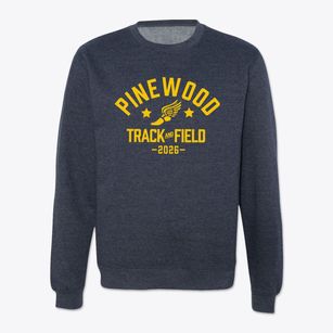 Pinewood Elementary School Track and Field Crewneck Sweatshirt