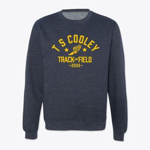 T S Cooley Elementary School Track and Field Crewneck Sweatshirt